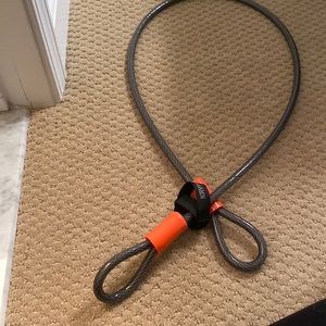 Kryptonite looped security cable. Extender for bike locks.